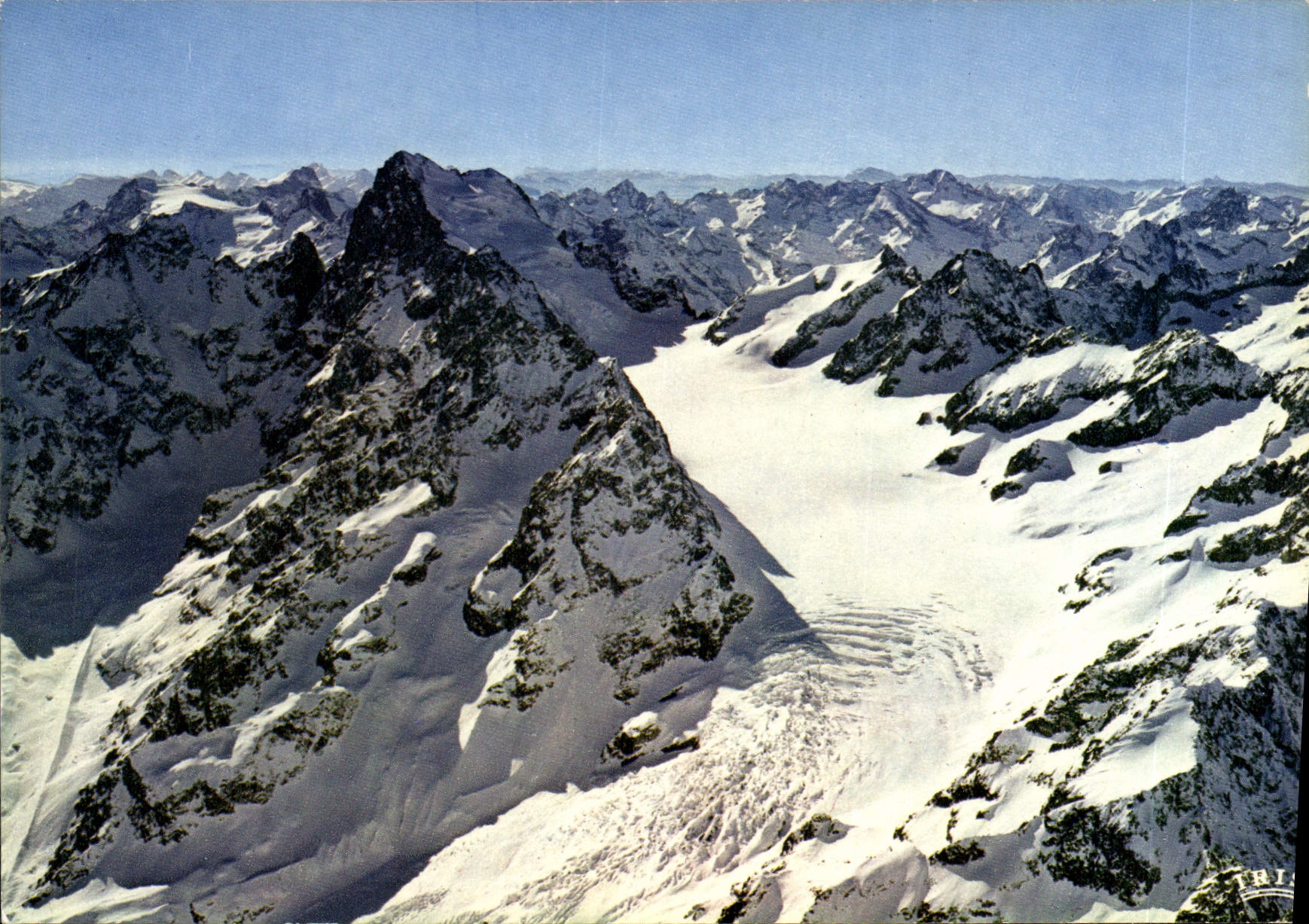 Massif des Ecrins — Le glacier Blanc, la Barre des Ecrins, Roche Faurio, col des Ecrins, pointe Louise — Lumicad