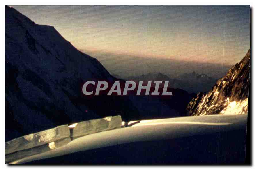 CPM Premiers rayons sur le glacier de Trelatete 