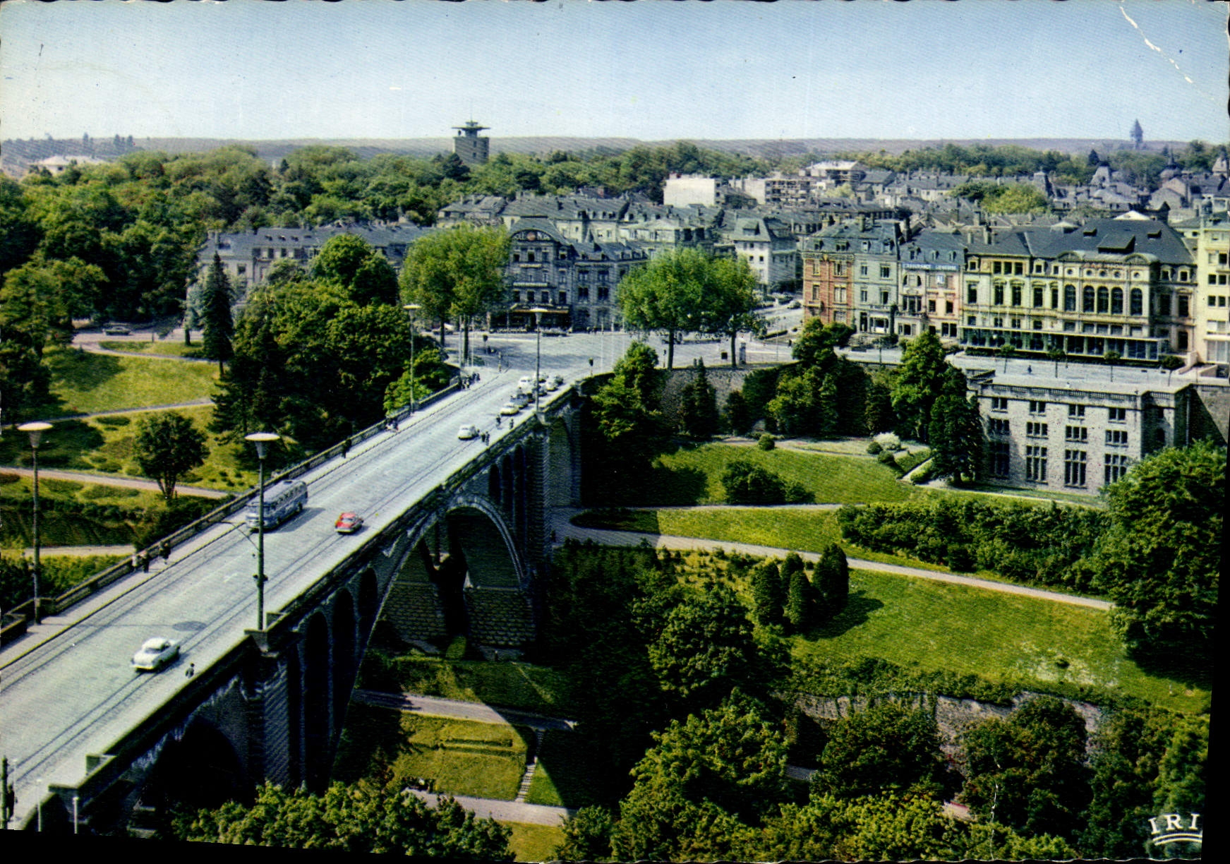 Luxembourg — Adolphe Bridge (1899-1903) and Brussels Square — E.A. Schaschok