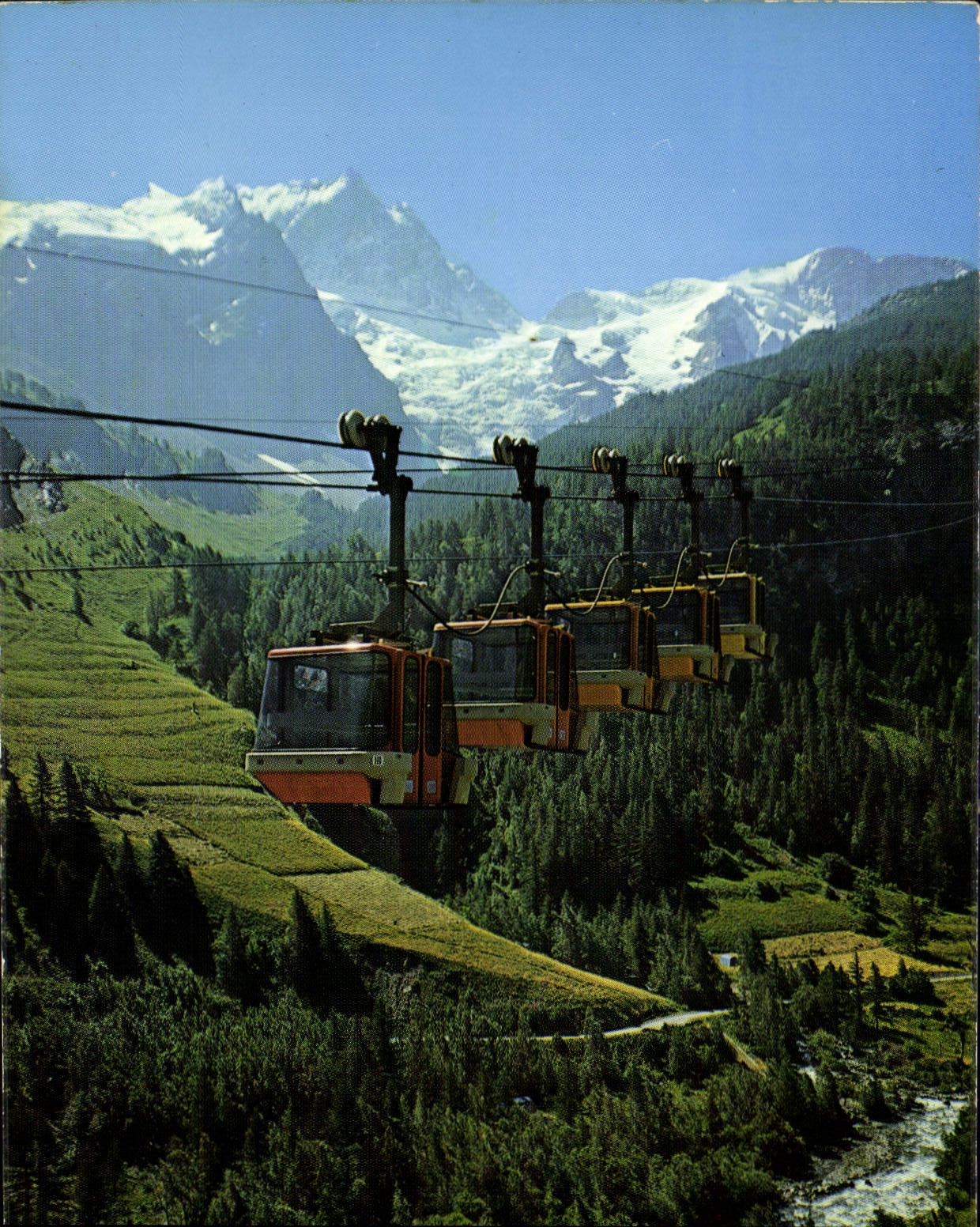 CPM La Grave Hautes Alpes Telepherique des Glaciers de la Meije et Massif de la Meije 