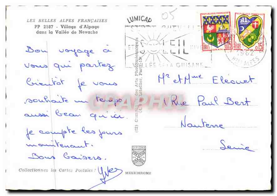 Village d'Alpage — Vallée de Névache — Les Belles Alpes Françaises, PP 2587 — Reverso