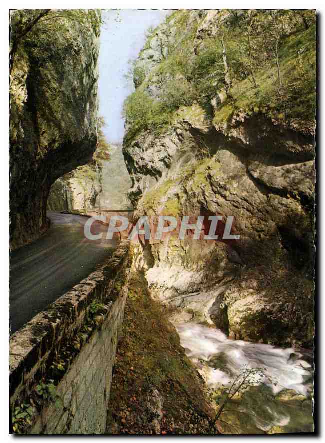 Route et Ruisseau dans les Gorges — 1006 bis — Éditions Chambery, Savoie