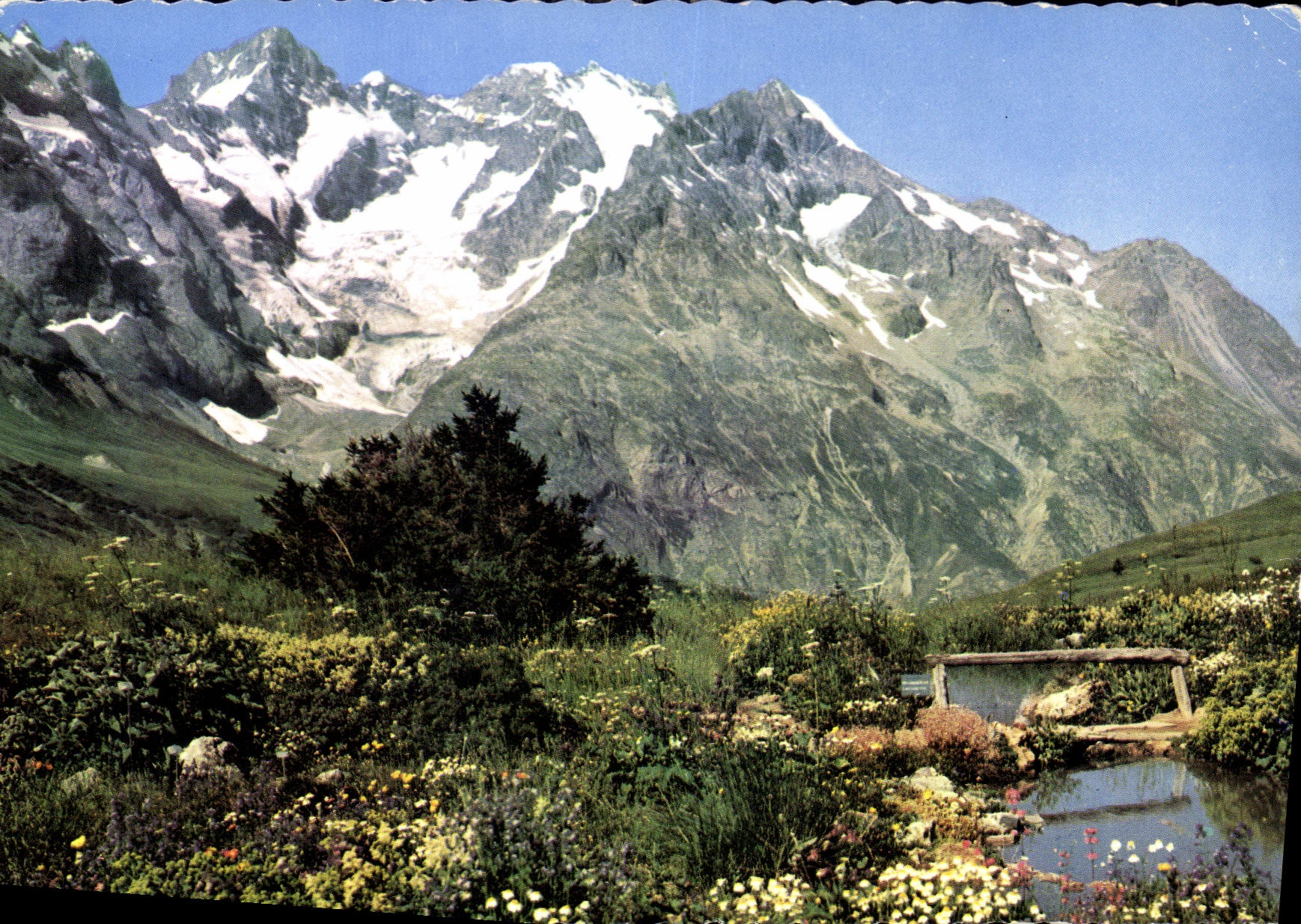 Col du Lautaret — Le Jardin Alpin et la Meije — Édition Combier Imprimeur Macon