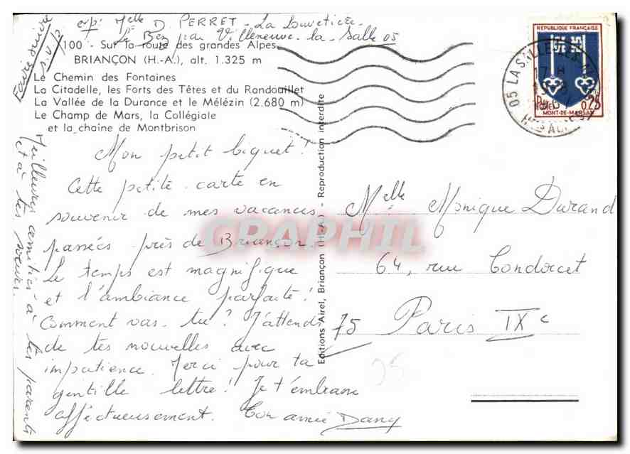 Briançon — plus Haute Ville d'Europe — Alt: 1325m — Éditions Pinal — Reverso