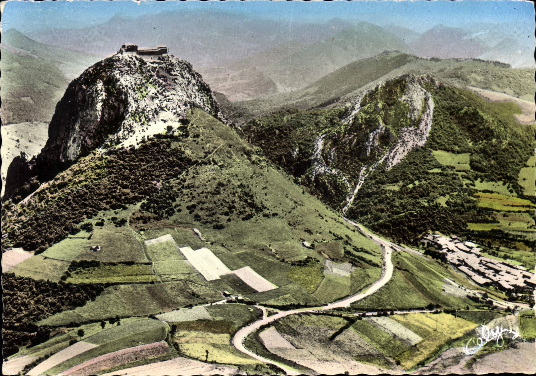 CPM Vue aerienne des ruines du château de Montsegur