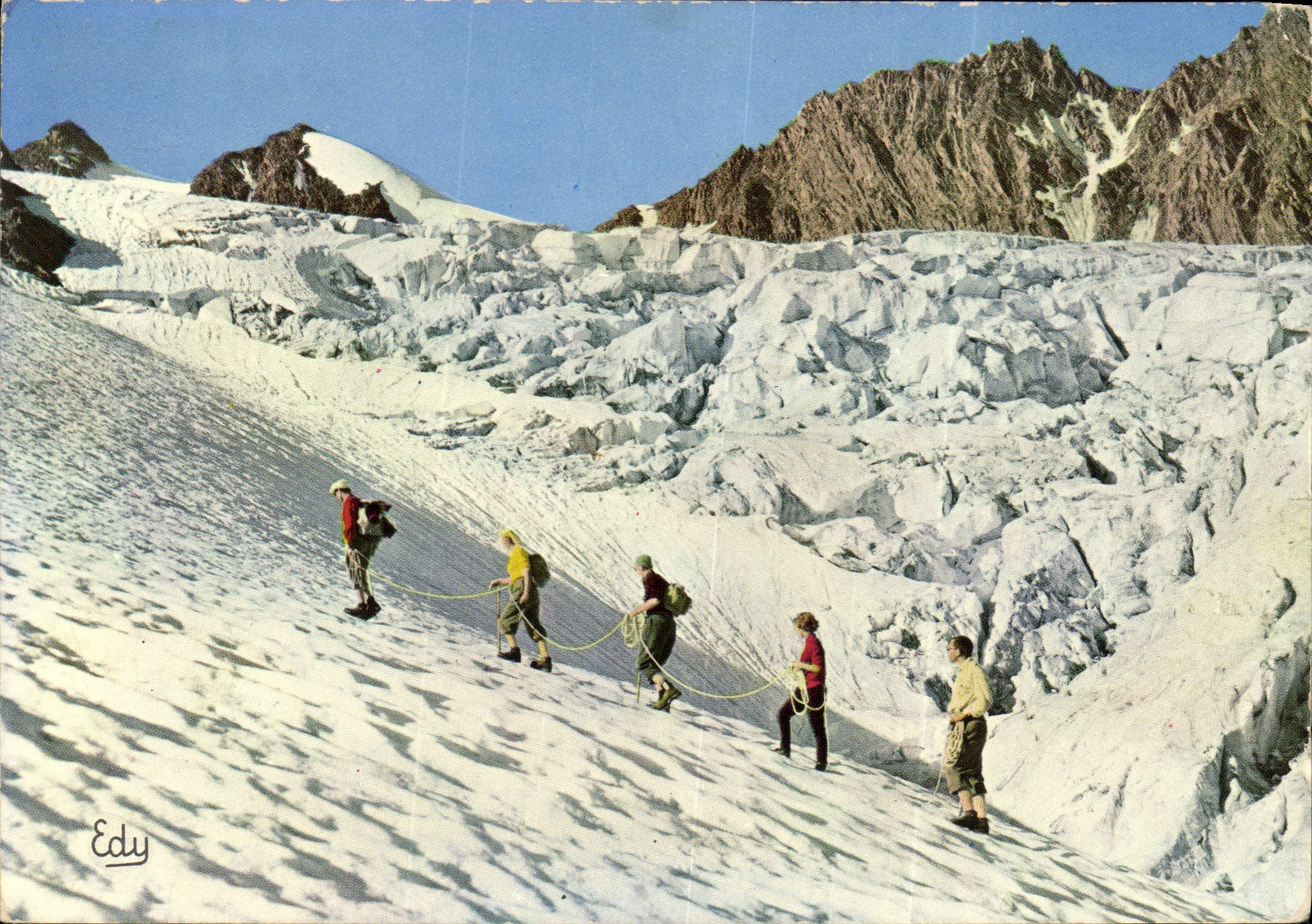 CPM Images de Chez Nous En cordee pres des Seracs 