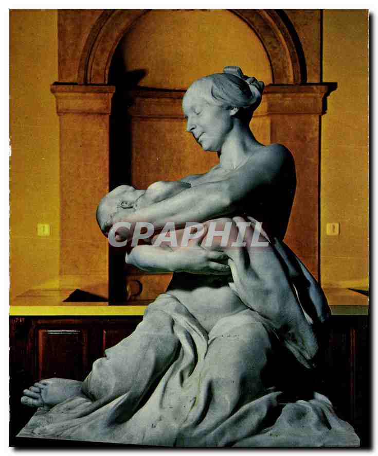 CPM Aix les Bains Thermes Nationaux Statue de la Buvette