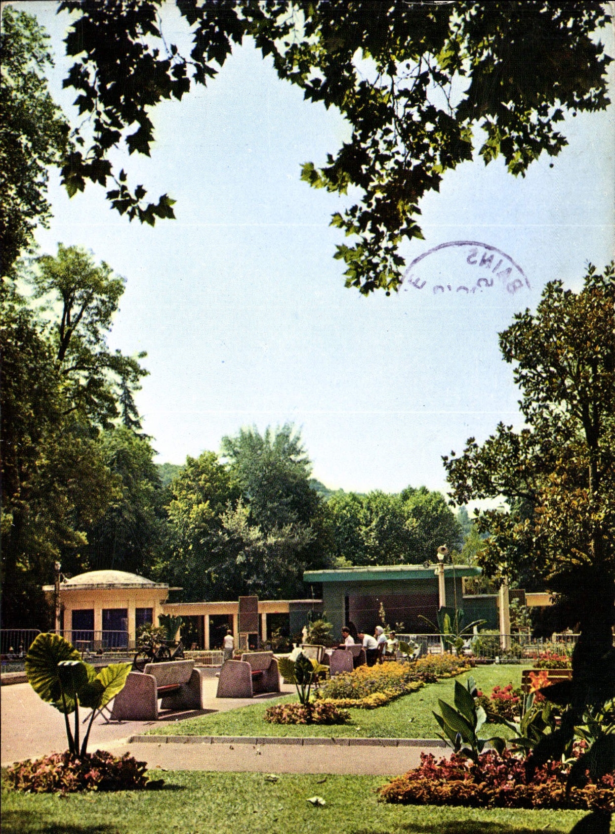 CPM Aix les Bains Savoie Parc et Pergola 