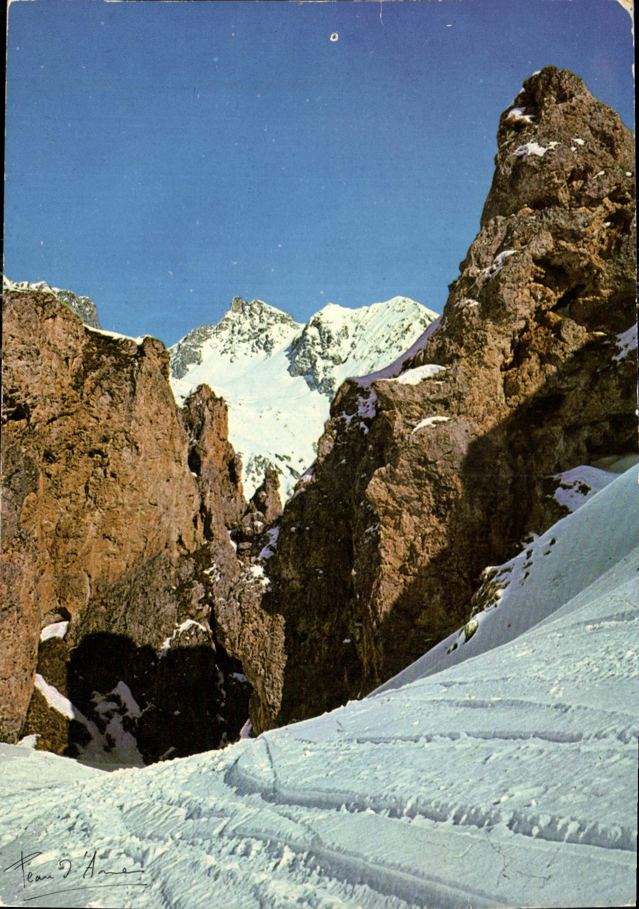 CPM Val d'Isere SAvoie Gorges de la Toviere Depart de la piste Perdue 