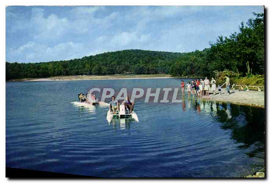 Masseret (Corrèze) — Le plan d'eau (pêche, baignade, canotage) — Imprimeur Maubert