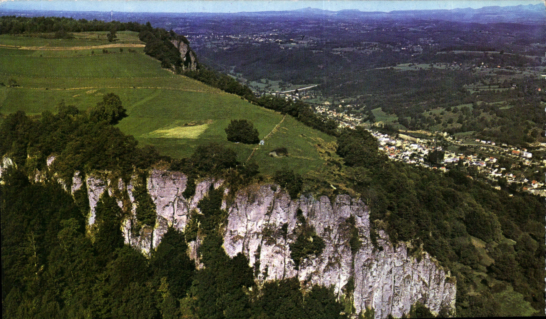 CPM Bort les Orgues Correze Vue aerienne des orgues et du plateau 