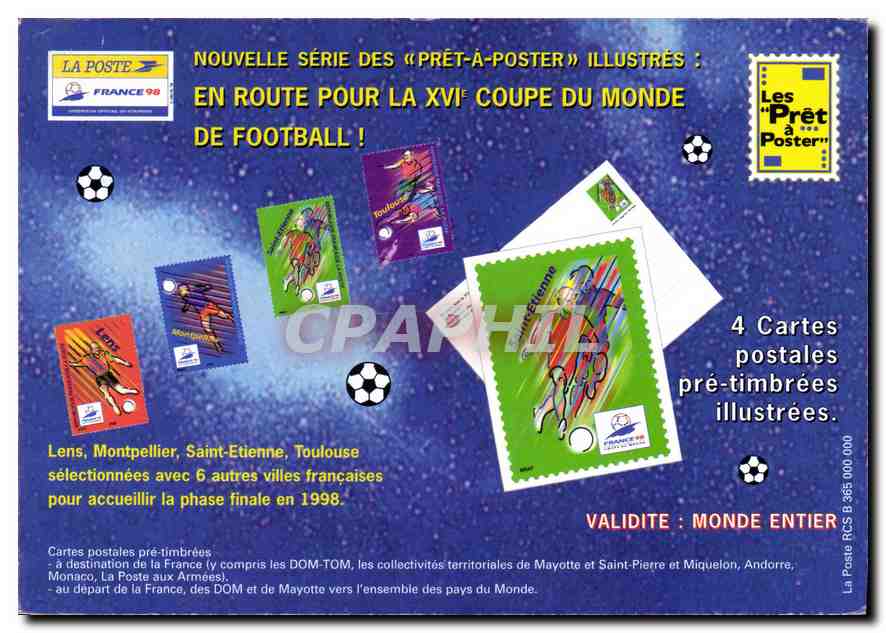 CPM Nouvelle Serie des Pret a Poster Illustres En Route Pour la XVI Coupe du Monde de Football 