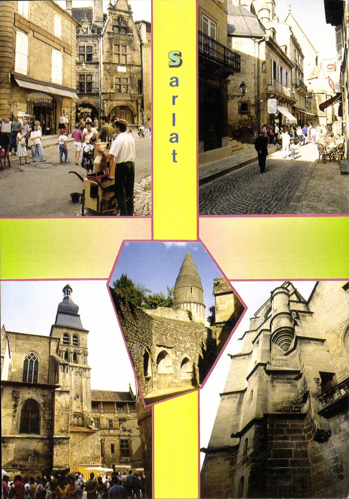 CPM Sarlat Dordogne Capitale du Perigord Noir Vues diverses 
