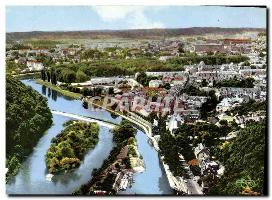 Besançon (Doubs) — Vue générale prise depuis la Citadelle en direction de la promenade des Champs — Hectocolor 'CIM'
