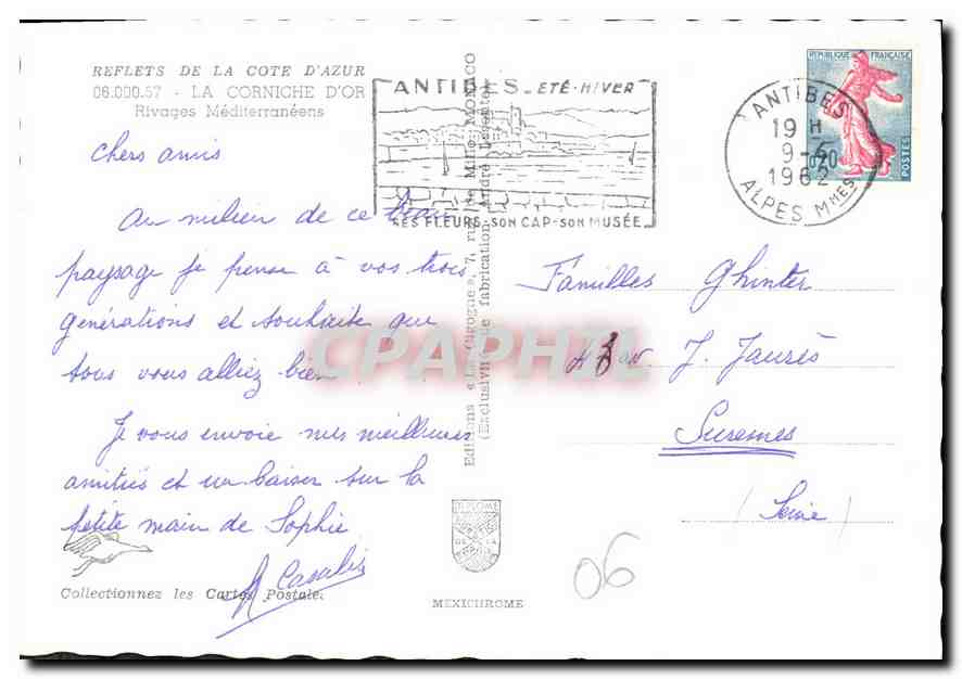 CPM La Corniche d'Or  Rivages mediterraneens — Verso