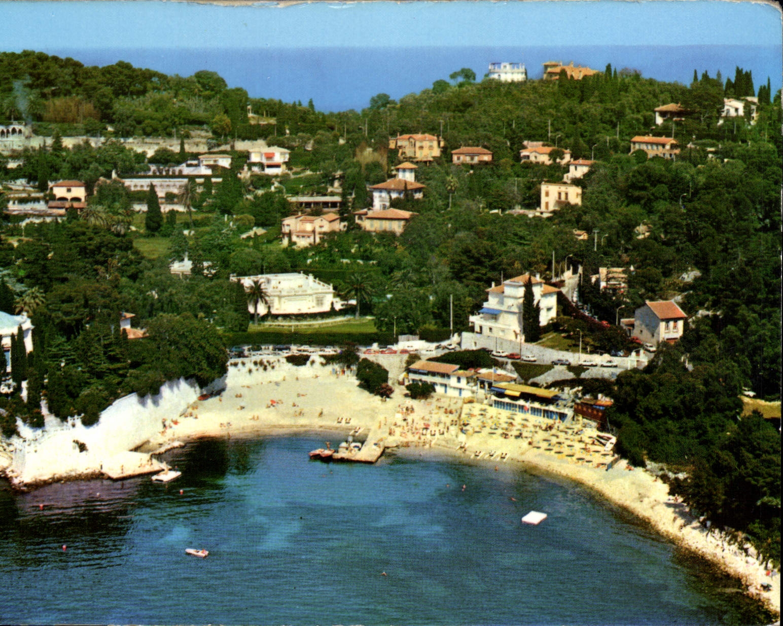 CPM La Plage de Passable Snack Bar Ski nautique Ses bungalows meubles St Jean Cap Ferrat 