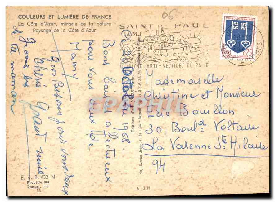 Paysage de la Côte d'Azur — Éditions Jean-Jaurès — n° 06 — Reverso