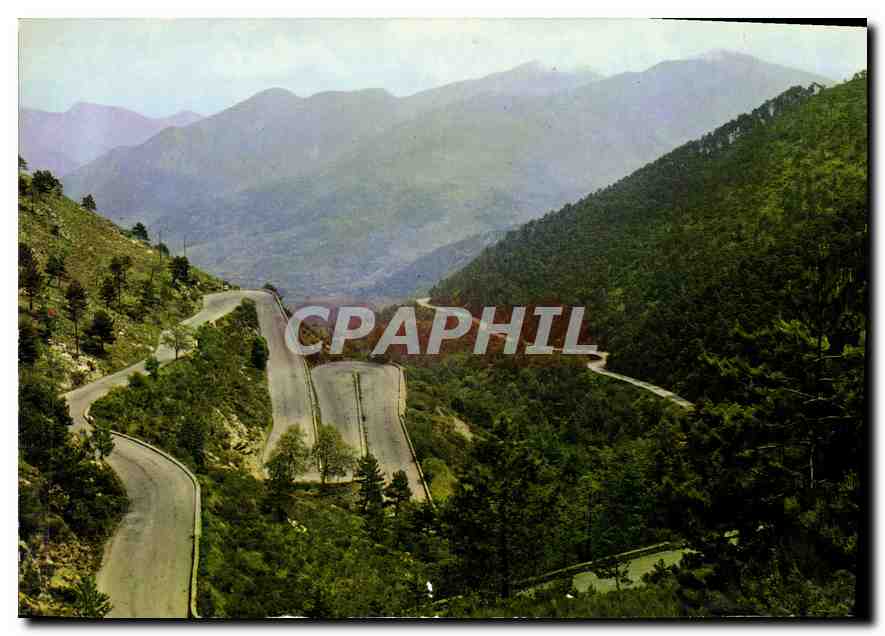 CPM Paysages de France Col de Braus Alpes Maritimes Les Lacets entre Sospel et l'Escarene 