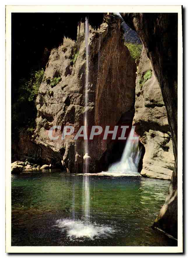 CPM Gorges de Loup Cote d'Azur French Riviera La saut du Loup vu des grottes 