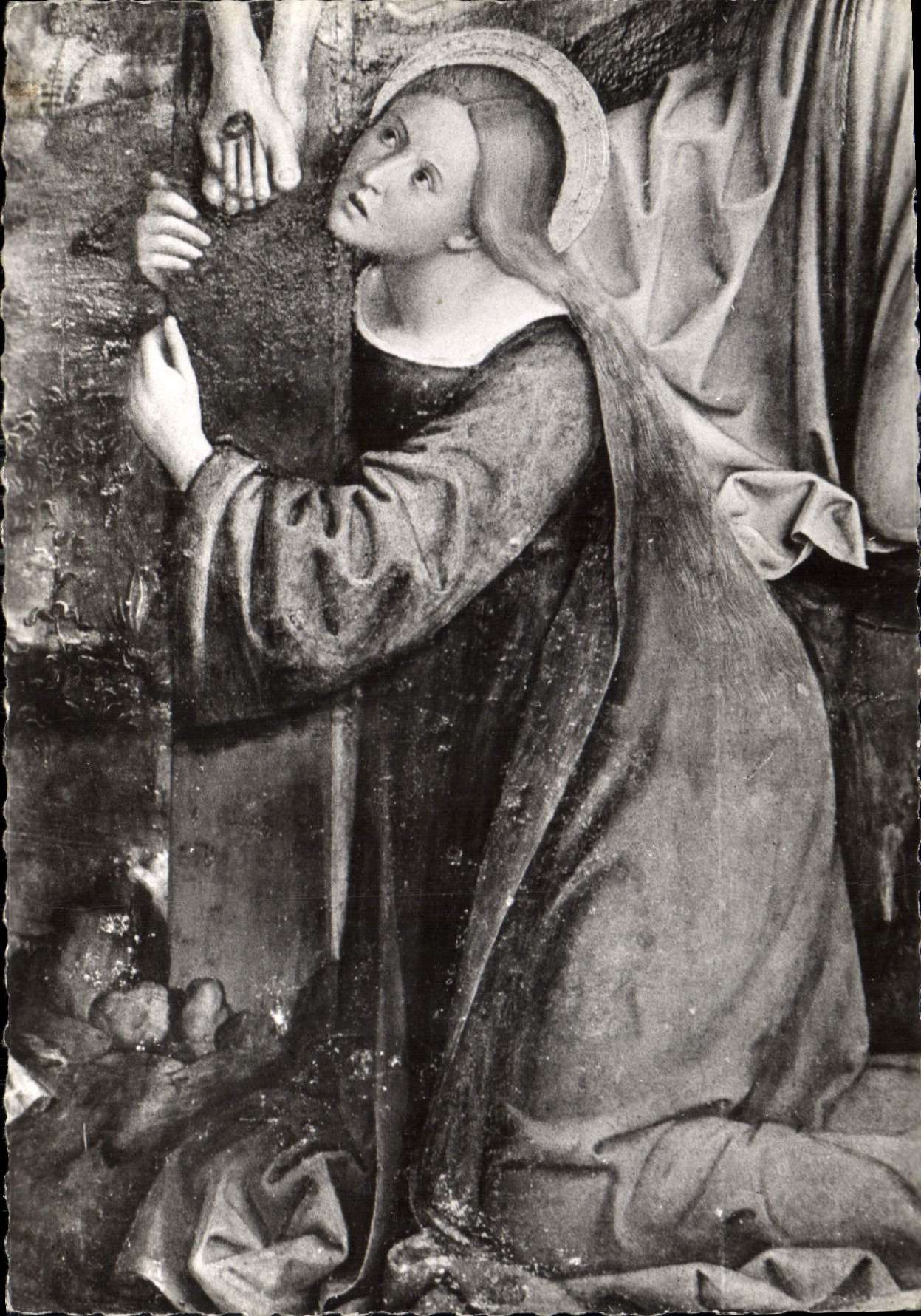 CPM Monasterie de Cimiez La Madeleine Detail de la Crucifixion de Louis Brea 