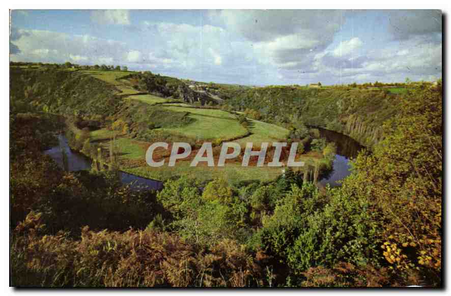 La Boucle de la Creuse devant le Village du Bracieux — Imprimée en France, n°1019