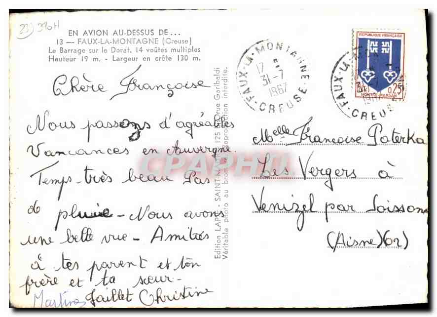Barrage de Faux-la-Montagne — Creuse — Édition LAPIF — Reverso