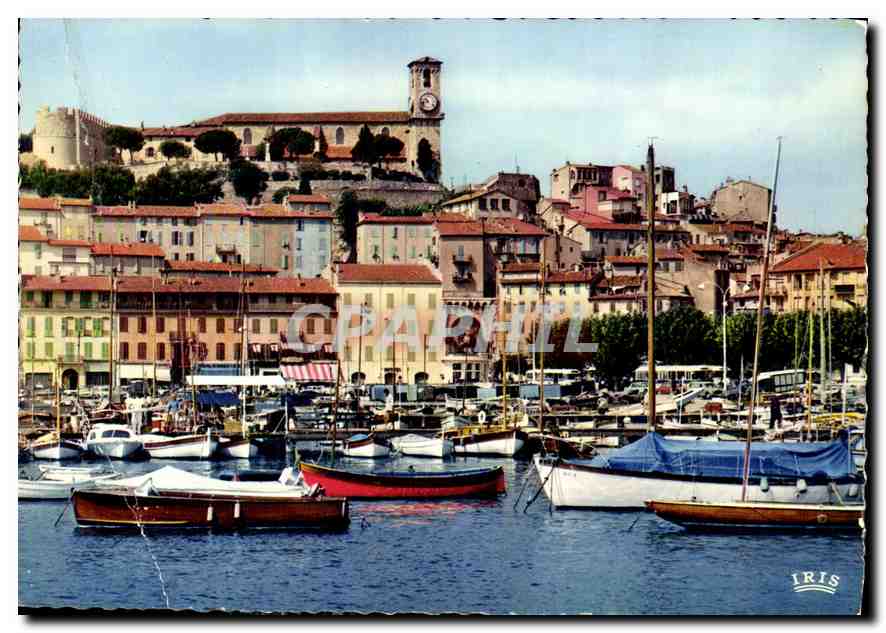 CPM Reflets de la Cote d'Azur Cannes A mme un coin du Port domine par le Suquel 