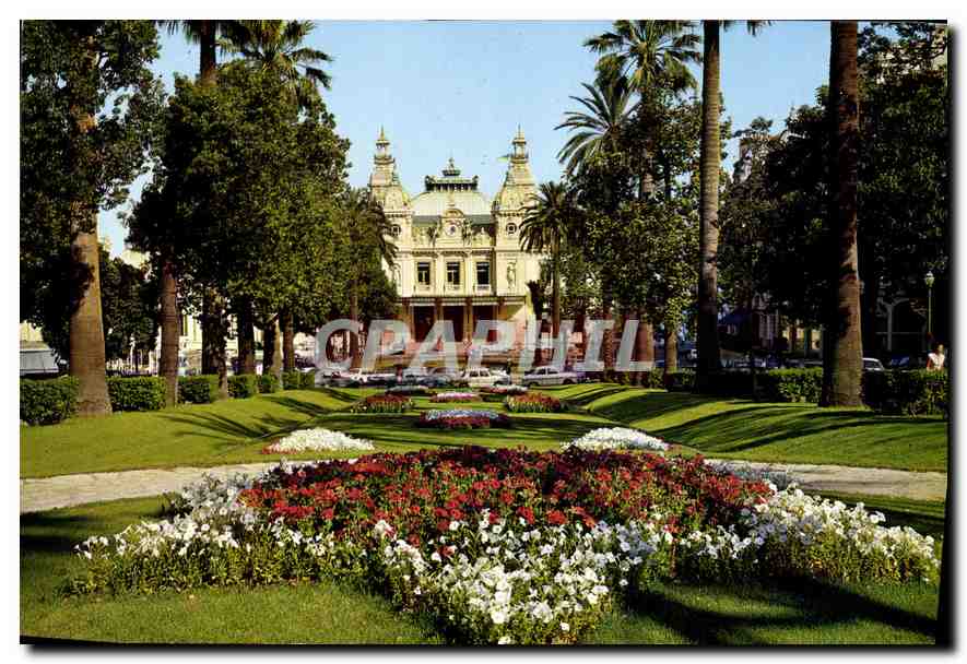 Monte-Carlo — Casino et les Jardins — Edit. AJAX, Monaco