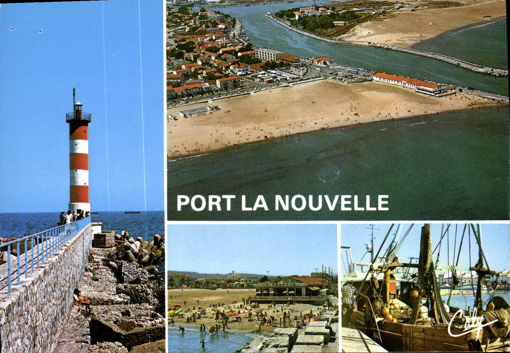 CPM Port la Nouvelle la Jetee vue generale la Plage le Port de peche 