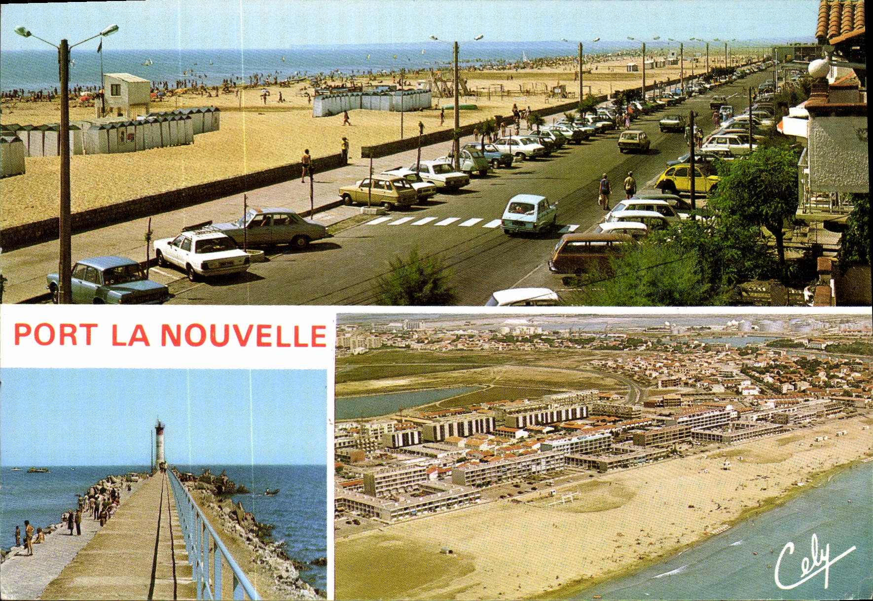 CPM Port la Nouvelle Front de Mer la jetee vue generale 