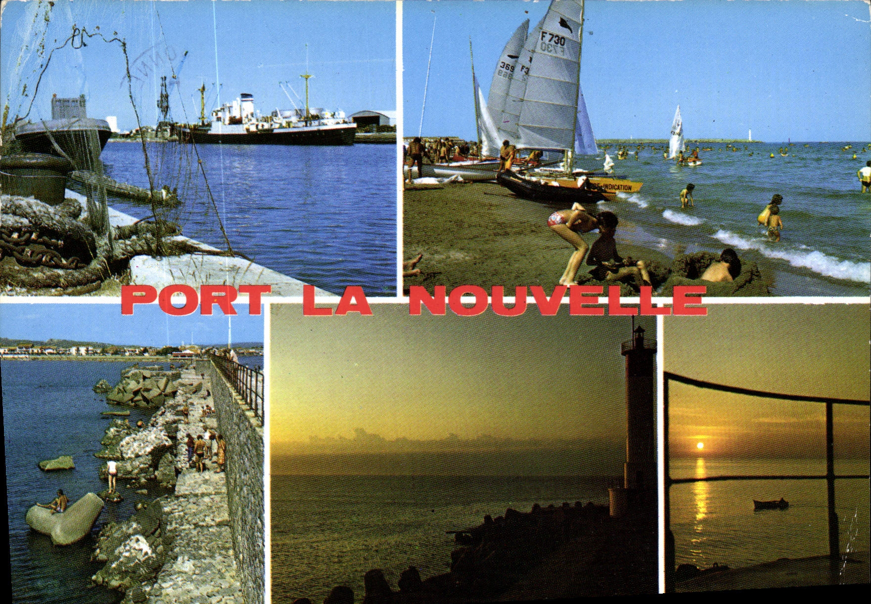 CPM Port la Nouvelle le Port la Plage la jetee le Phare 