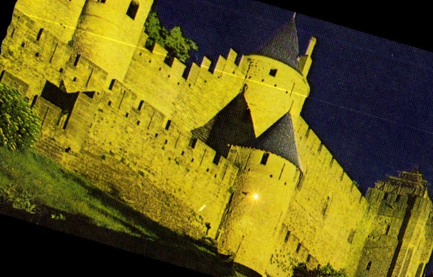 CPM Carcassonne la cite illuminee Cote Ouest 