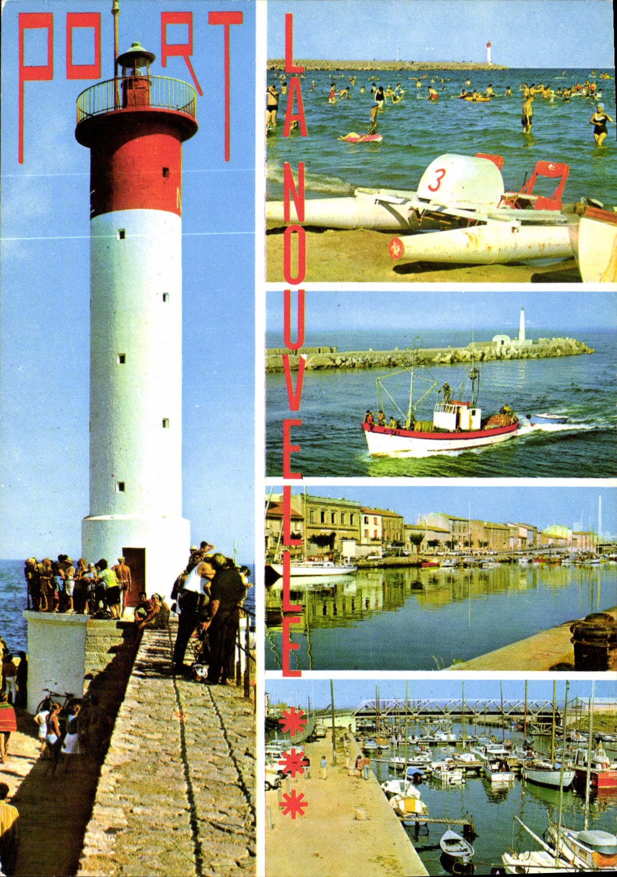 CPM Port la Nouvelle la Jetee et le Phare 