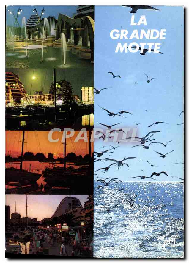 CPM La Grande Motte Herault l'Ete nuit et jour 