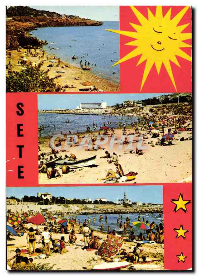 CPM Sete Herault une ile Singuliere les tres belles plages de la Corniche 