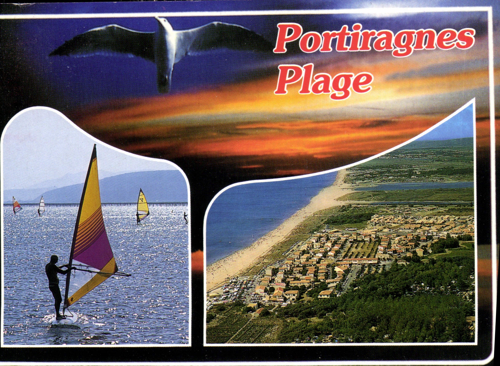 CPM En Parcourant la Cote Mediterraneenne portiragnes plage Herault 