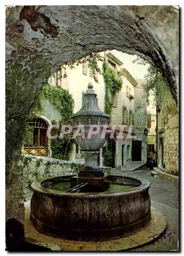 CPM La Cote d'Azur inoubliable Saint Paul de vence la fontaine 