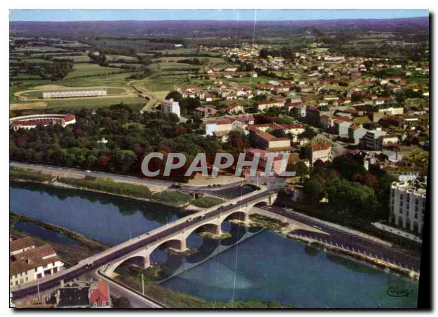 CPM Dax Landes vue generale sur la Ville 