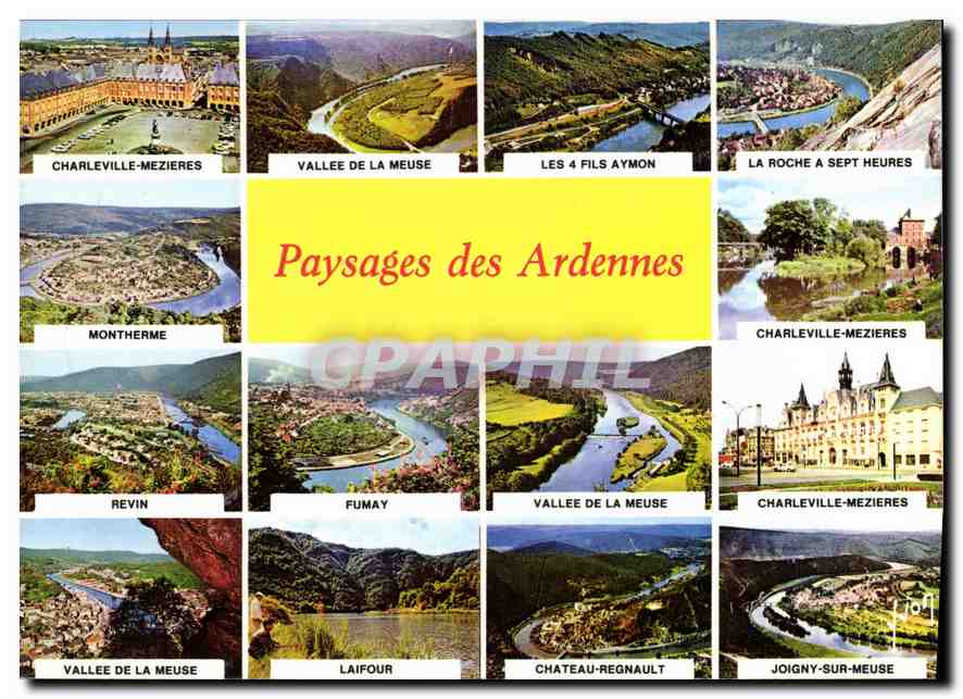 CPM Couleurs et Lumiere de France Paysages des Ardennes Vu du Ciei par Alain Perceval 