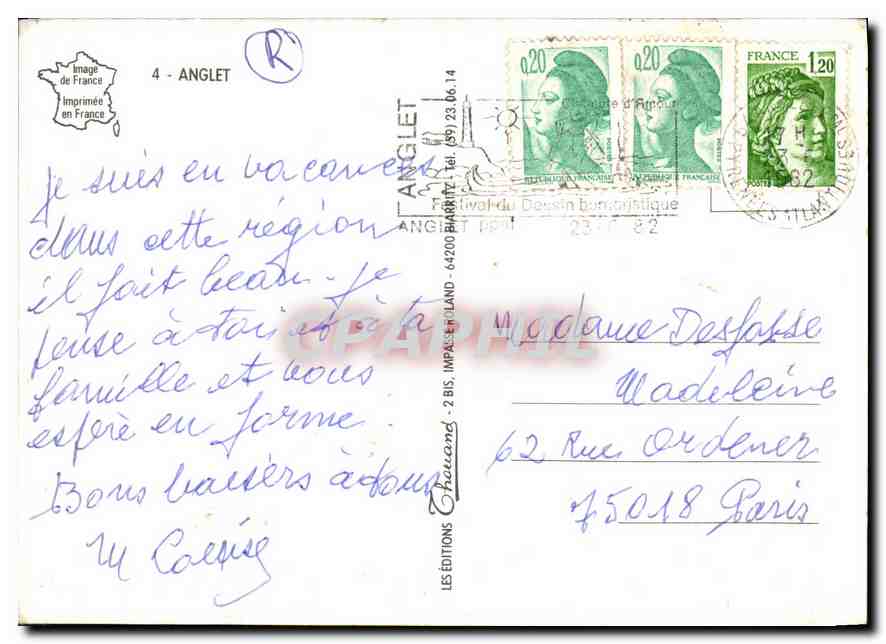 CPM Anglet  — Rückseite
