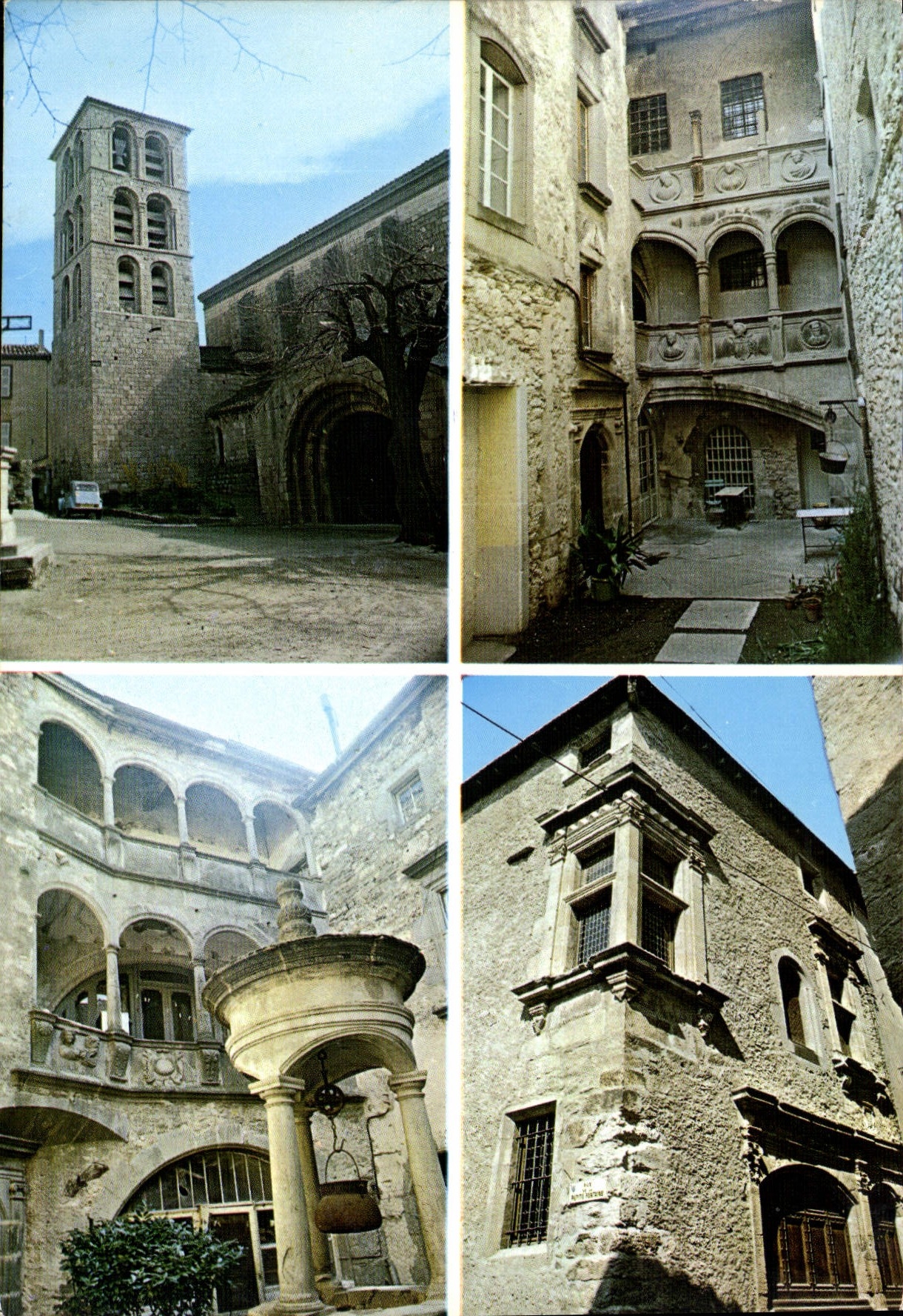 CPM Caunes Minervois l'Eglise Le Chateau Cour interieure Hotel d'Alibert 