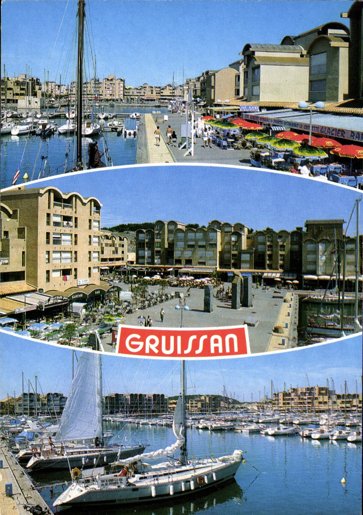 CPM Gruissan Port Aude Flanerie le long quais 