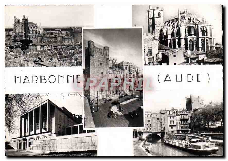 CPM Narbonne Aude Vue generale de la Basilique de l'Archeveche Ensemble de la Basilique Saint Just F