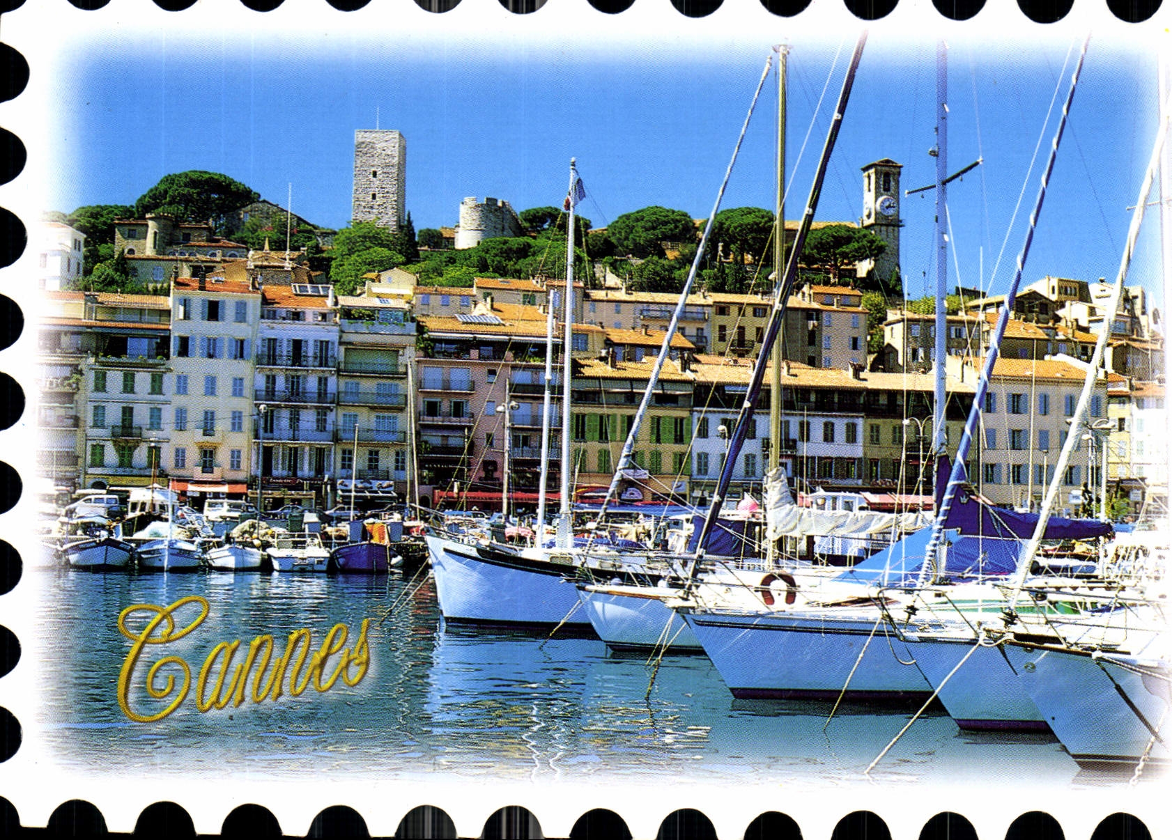 Cannes — Le Suquet vue du port — Les Éditions MAR