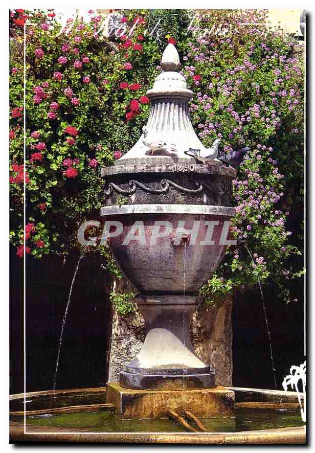 CPM La Cote d'Azur French Riviera St Paul de Vence A M La Fontaine de 1850 