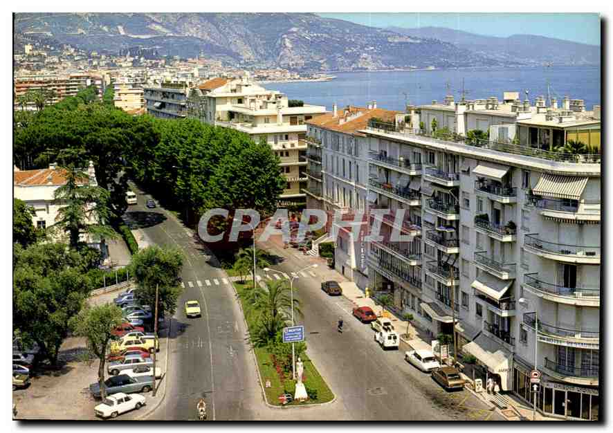 Menton — Vue de la route de Roquebrune — Éditions M.I.R.E. Menton