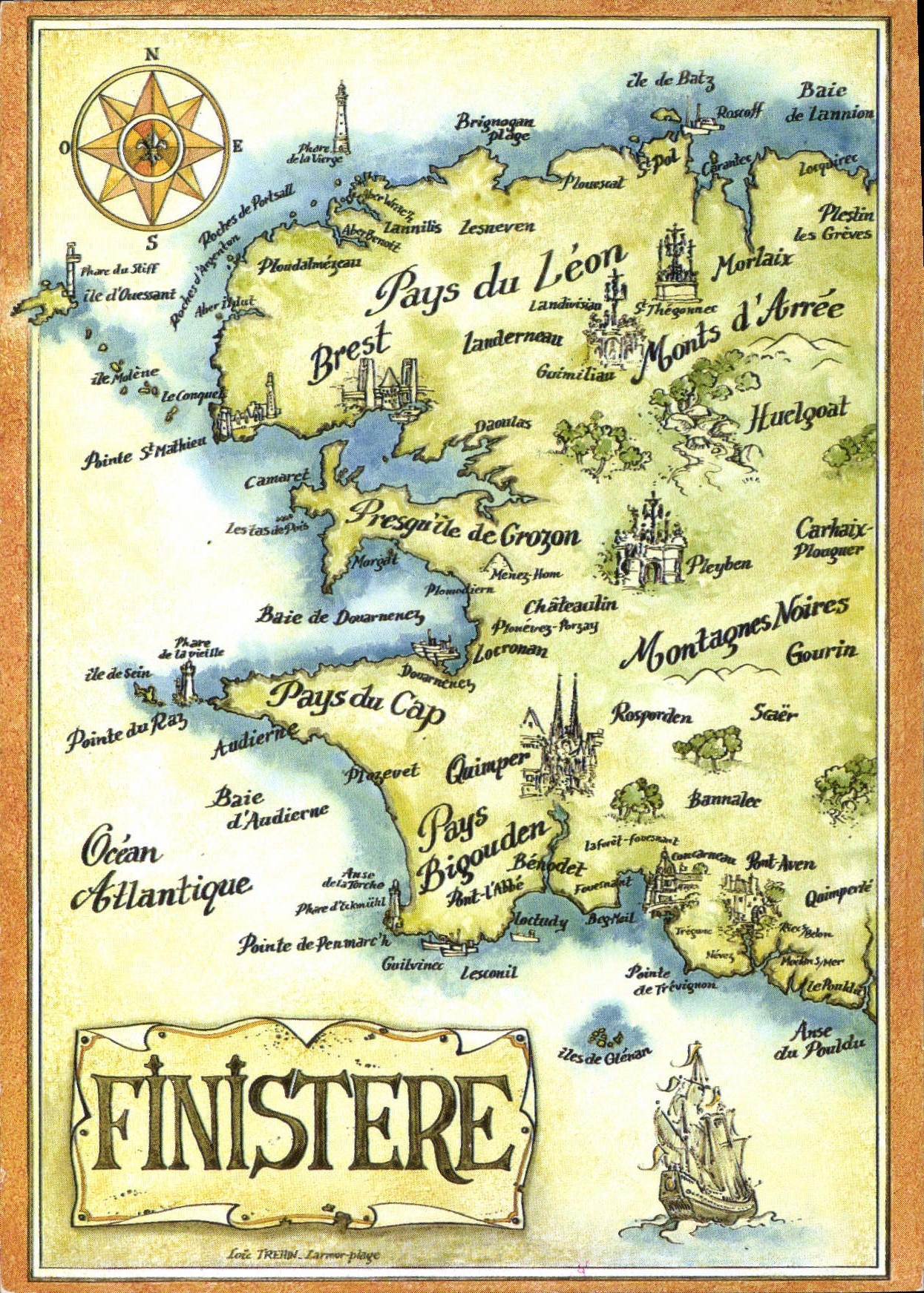 CPM La Bretagne Pittoresque Finistere Beautiful Brittany Finistere land's end Malerische Bretagne Fi