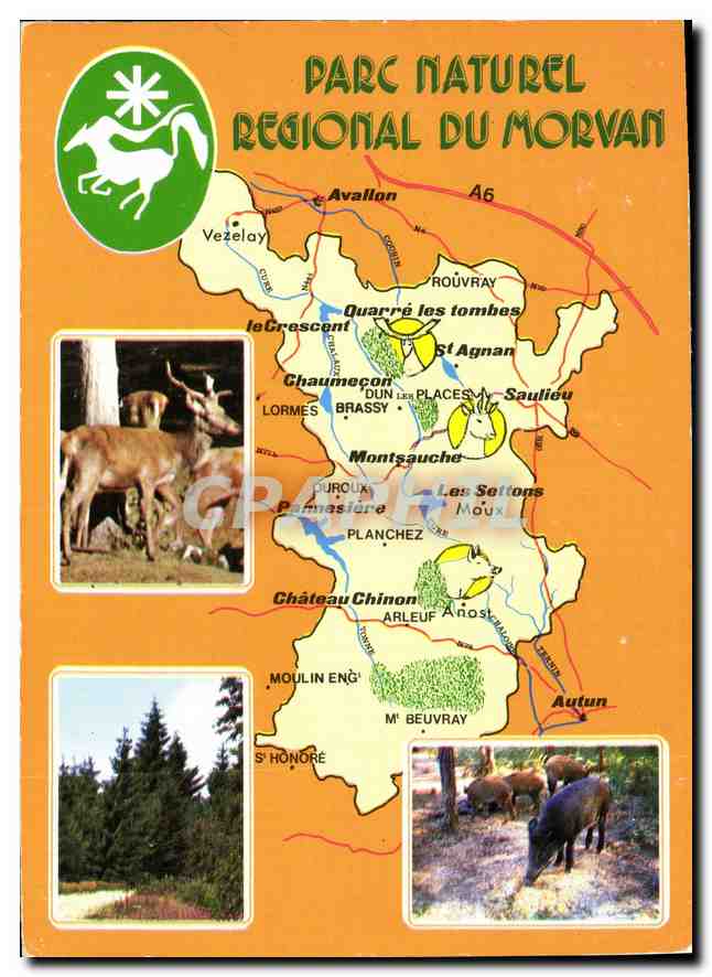 CPM Le Morvan touristique Parc Naturel Regional du Movan 