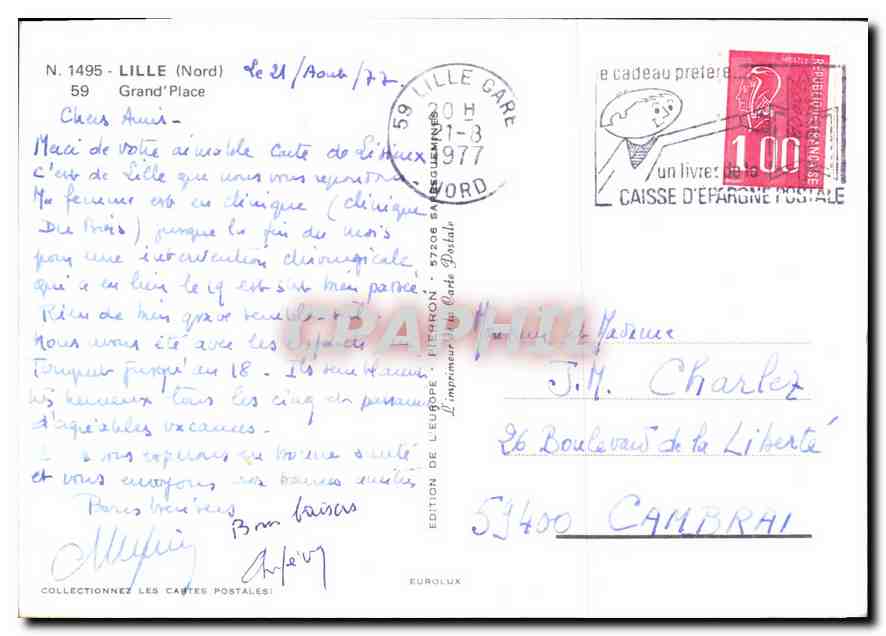 CPM Lille Nord Grand Place  — Back