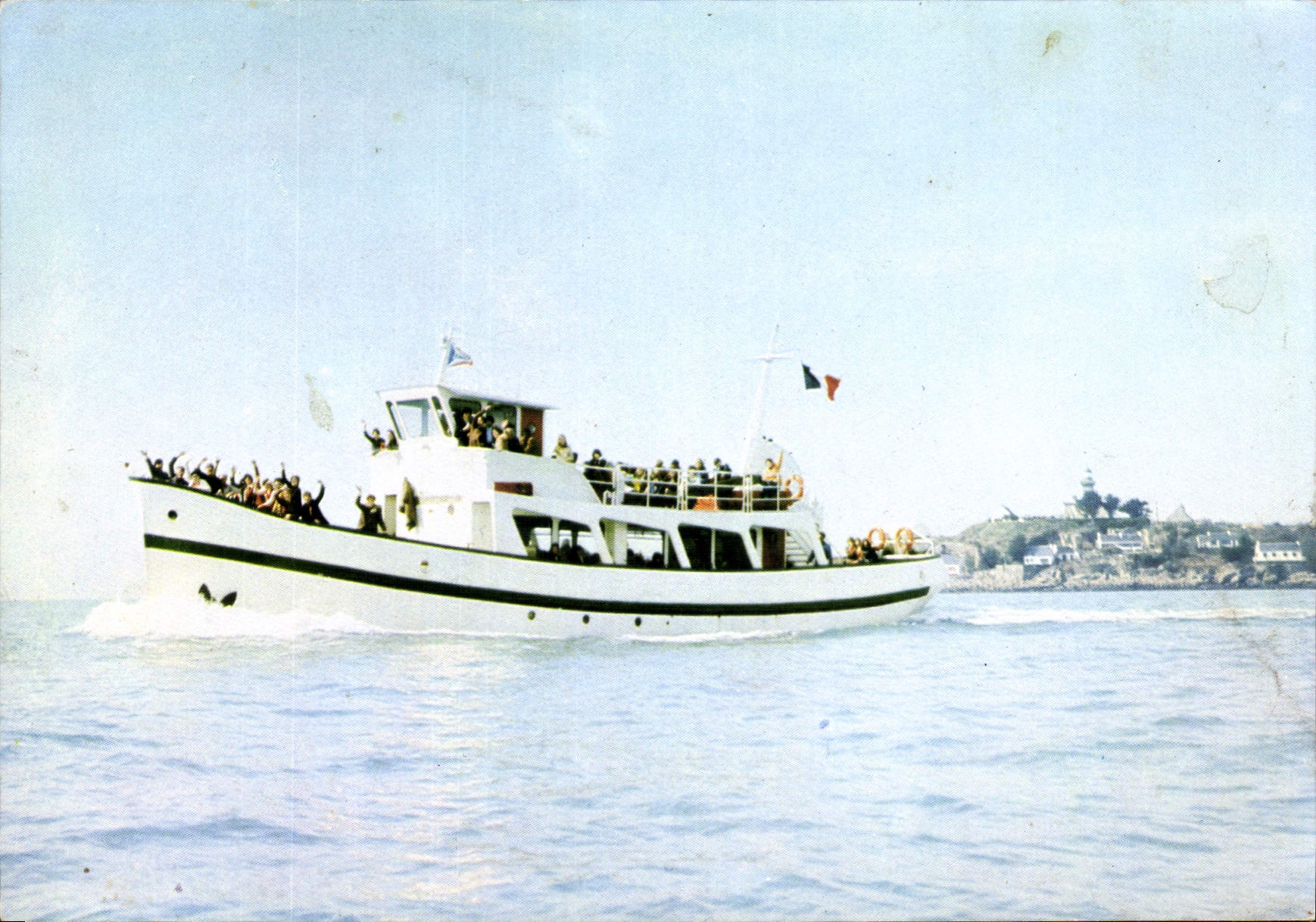 CPM Souvenir d'une merveilleuse Croisiere a bord du President Quoniam Bateau